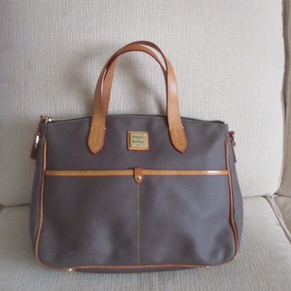 Dooney & Bourke Daniela Satchel Dark Brown - Picture 5 of 14